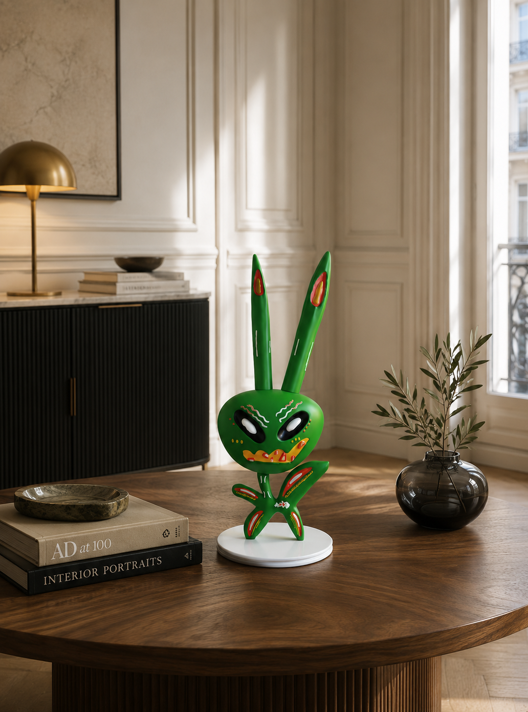 Green Mask Figurine 3D