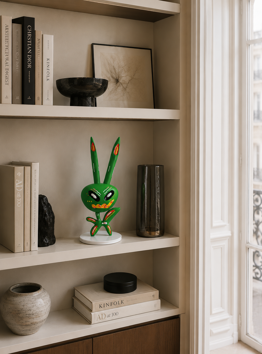 Green Mask Figurine 3D