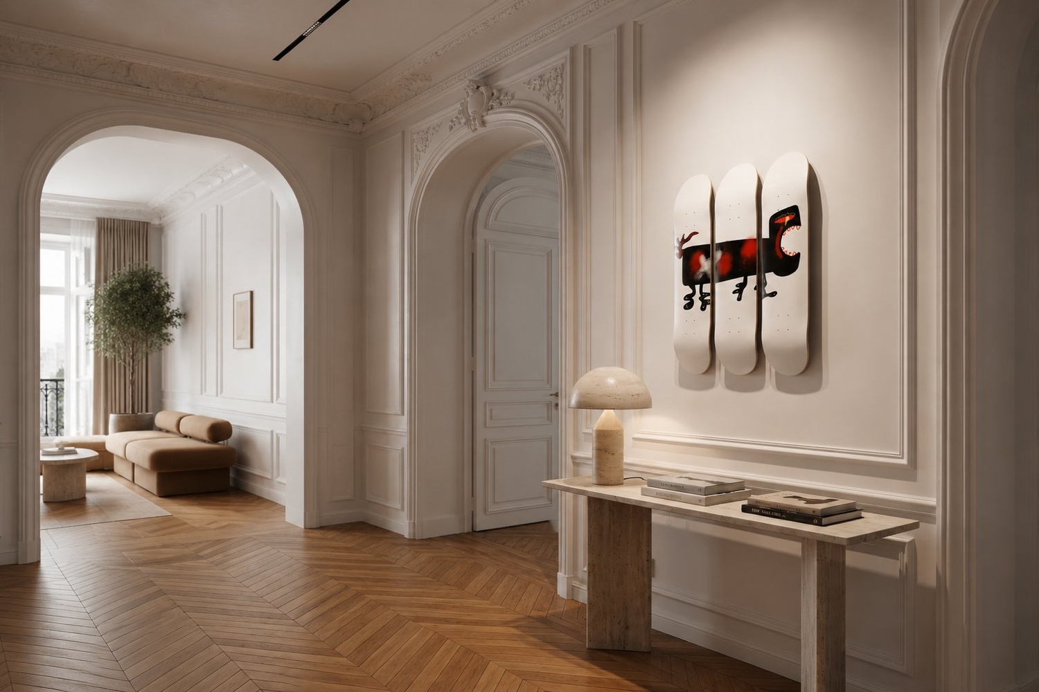 Baddie art mural collector Paris